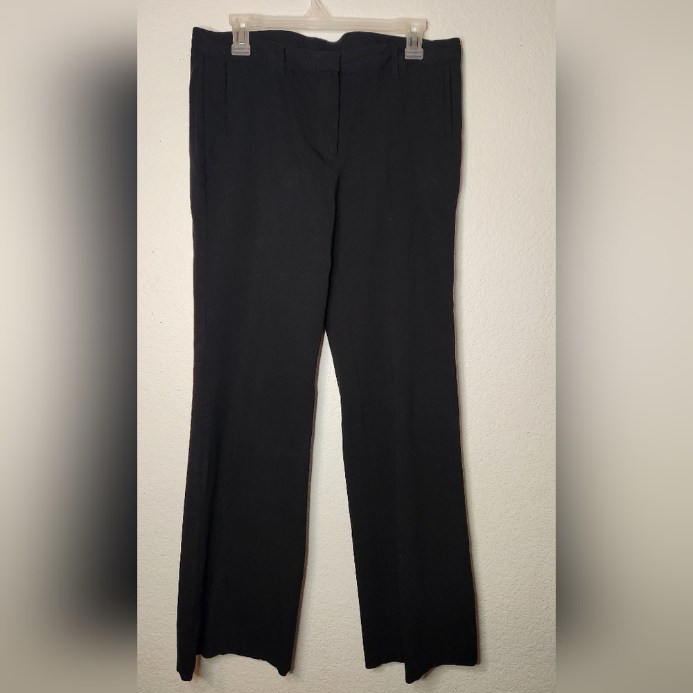 Nicole by‎ Nicole Miller Black Essentials Pant Trousers Wide Leg, Size 10